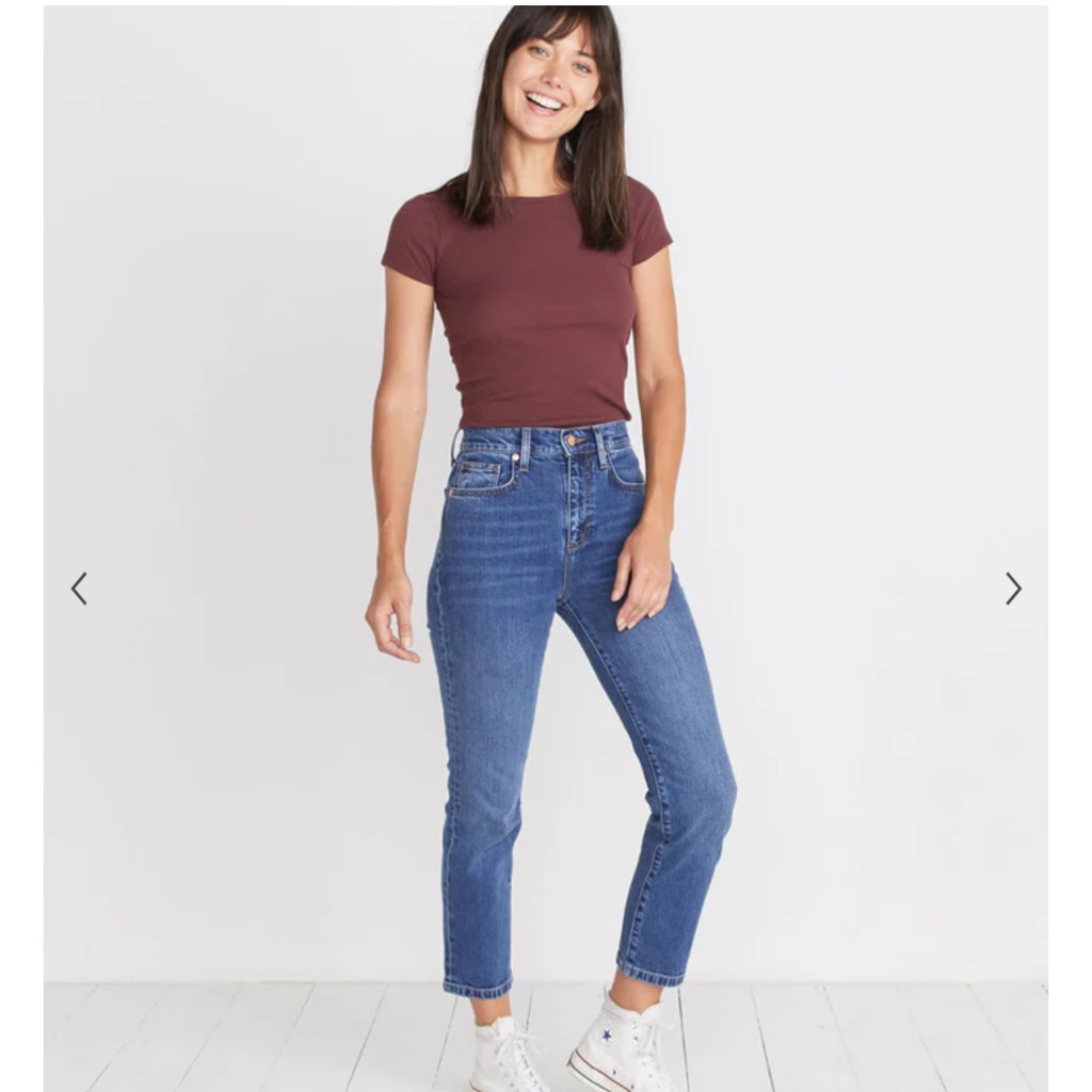 Marine Layer Women's Vintage Straight Denim Jeans High Waisted Size 30